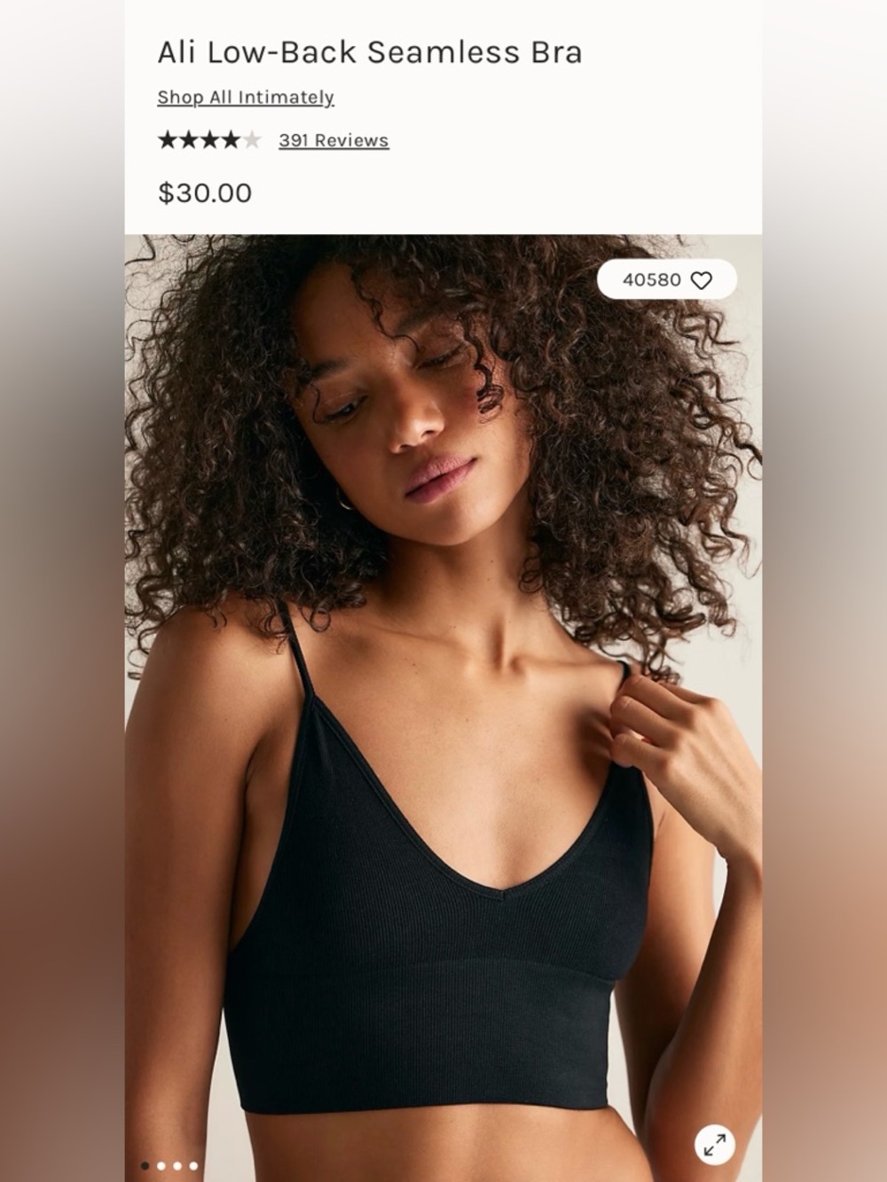 Free people Ali low high tank black M/L NWOT